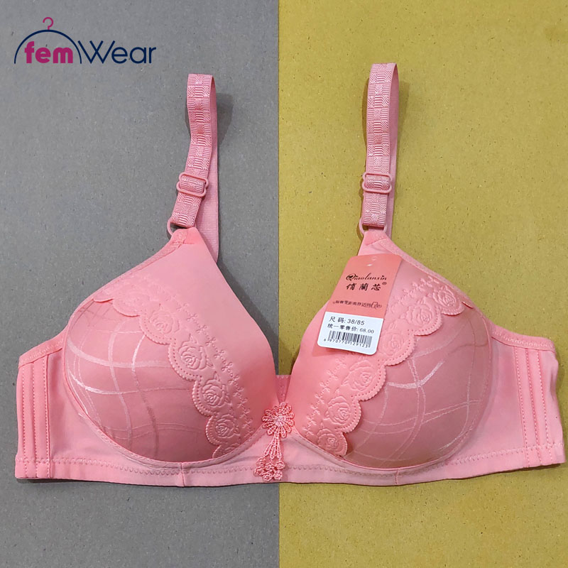 Fancy printed padded bra for women